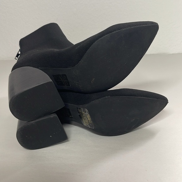 Jeffrey Campbell Bentlee Black Ankle Sock Zip Back Boot Size 6 - Picture 6 of 7